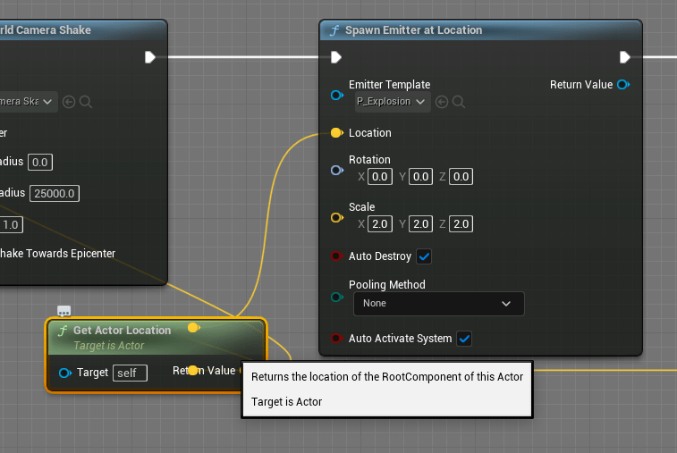 Spawn Emitter at location 